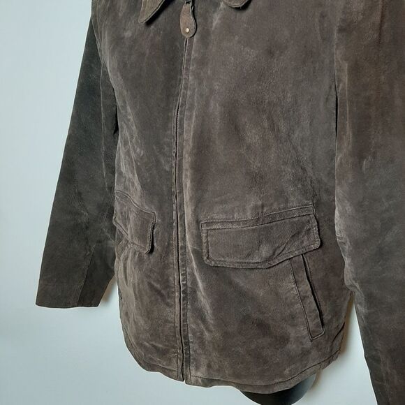 ADVENTURES  Of The Wing‎ Brown Suede Jacket S - Picture 5 of 9
